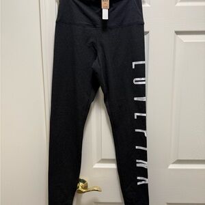 Victoria's Secret PINK Black LEGGINGS SIZE M NWT!